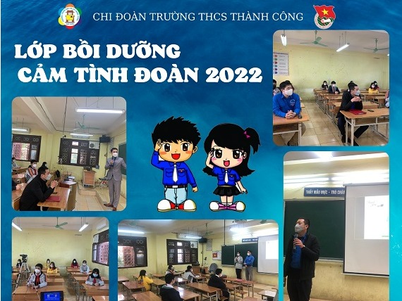 65 Đội viên ưu tú của trường THCS Thành Công hoàn thành lớp bồi dưỡng cảm tình đoàn năm 2022.