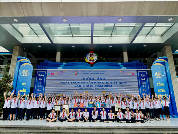 Trường THCS Thành Công hưởng ứng “Ngày Sách và Văn hóa đọc Việt Nam” của quận Ba Đình lần thứ III năm 2024