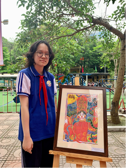 Nguyễn Bùi Thư An – Cô bạn mê vẽ, yêu nghệ thuật, luôn sáng tạo của lớp 8A7
